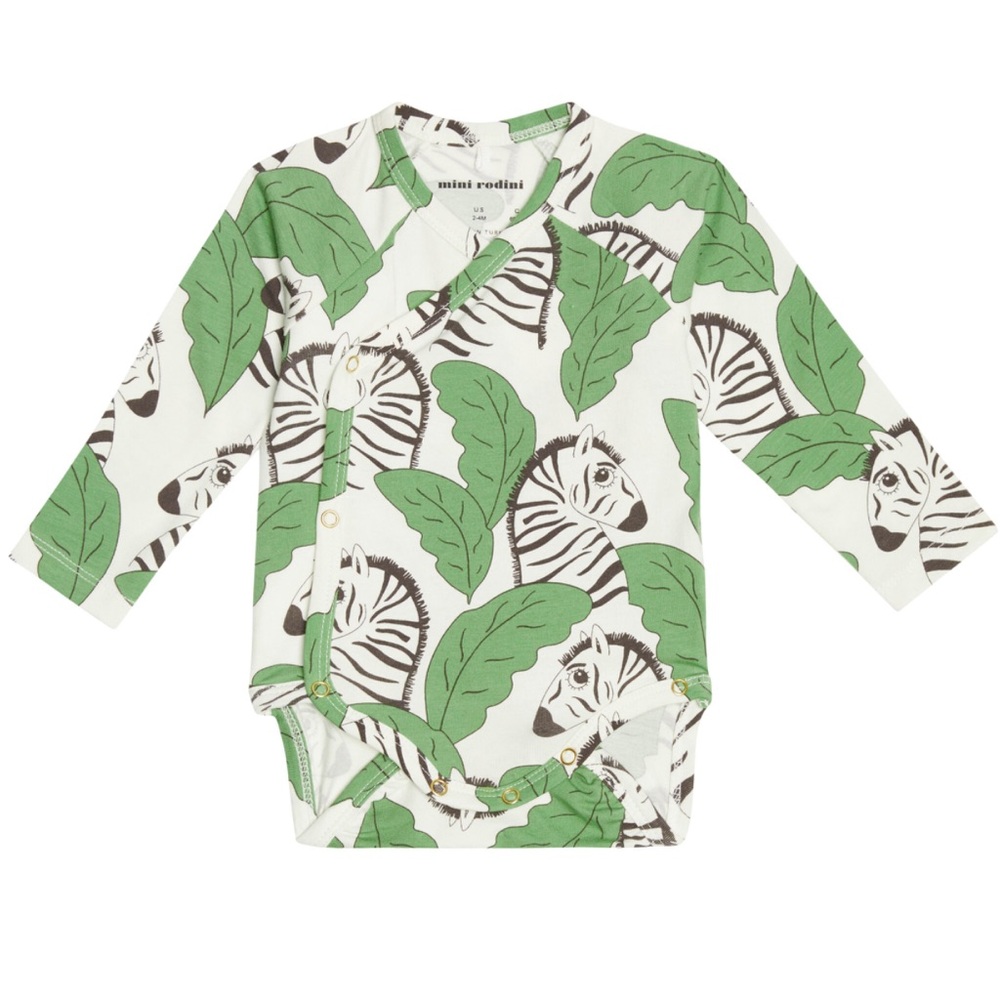 Mini Rodini Zebra Bodysuit & Pant 2-4m